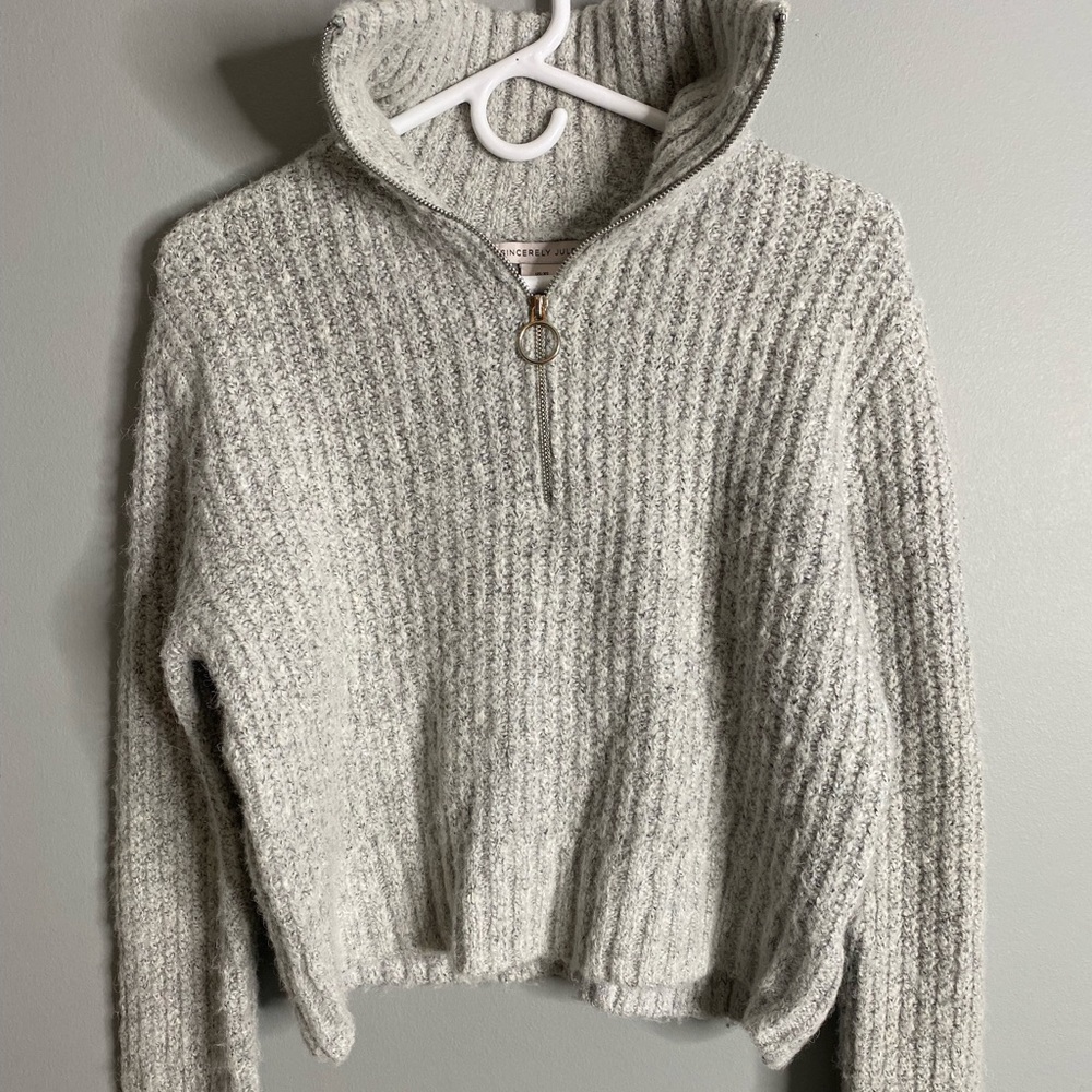 Sincerely Jules Cropped Wool Sweater XS